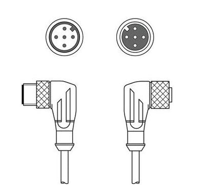 KDS DN-M12-5W-M12-5W-P3-100