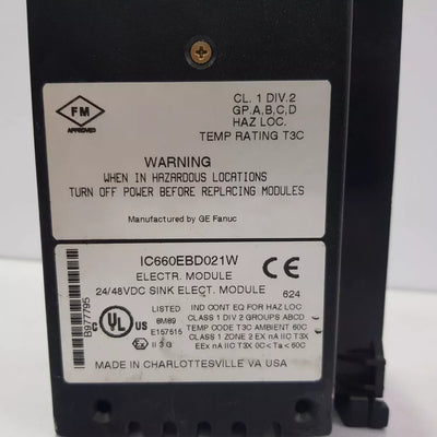 GE FANUC IC660EBD021W