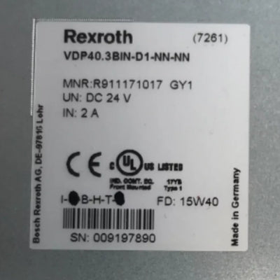 Rexroth VDP40.3BIN-D1-NN-NN