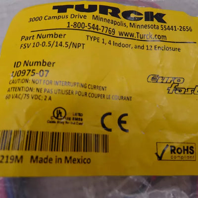 TURCK FSV 10-0.5/14.5/NPT