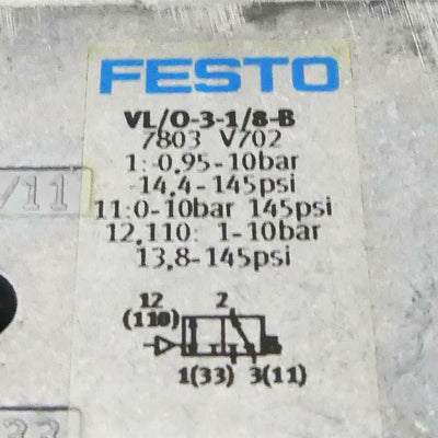 FESTO VL/O-3-1/8-B