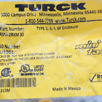 TURCK RSM-2RKM 30