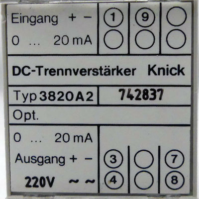 KNICK 3820A2