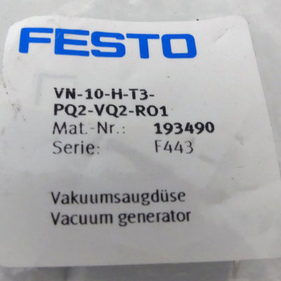 FESTO VN-10-H-T3-PQ2-VQ2-R01