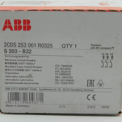 ABB 2CDS 253 001 R0325