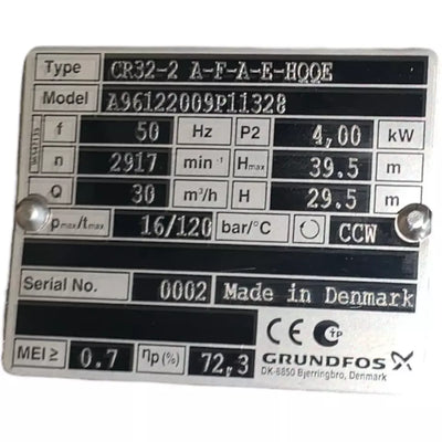 Grundfos CR32-2 A-F-A-E-HQQE