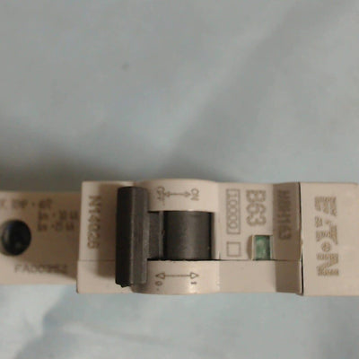 MEM EATON mbh163 B63 63 AMP 10KA SINGLE POLE MCB CIRCUIT BREAKER